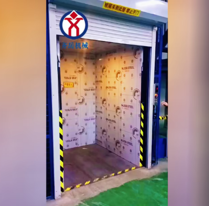 江西九江室（shì）內三（sān）層承載2噸導軌式升降平台（tái）通過驗收交付使用